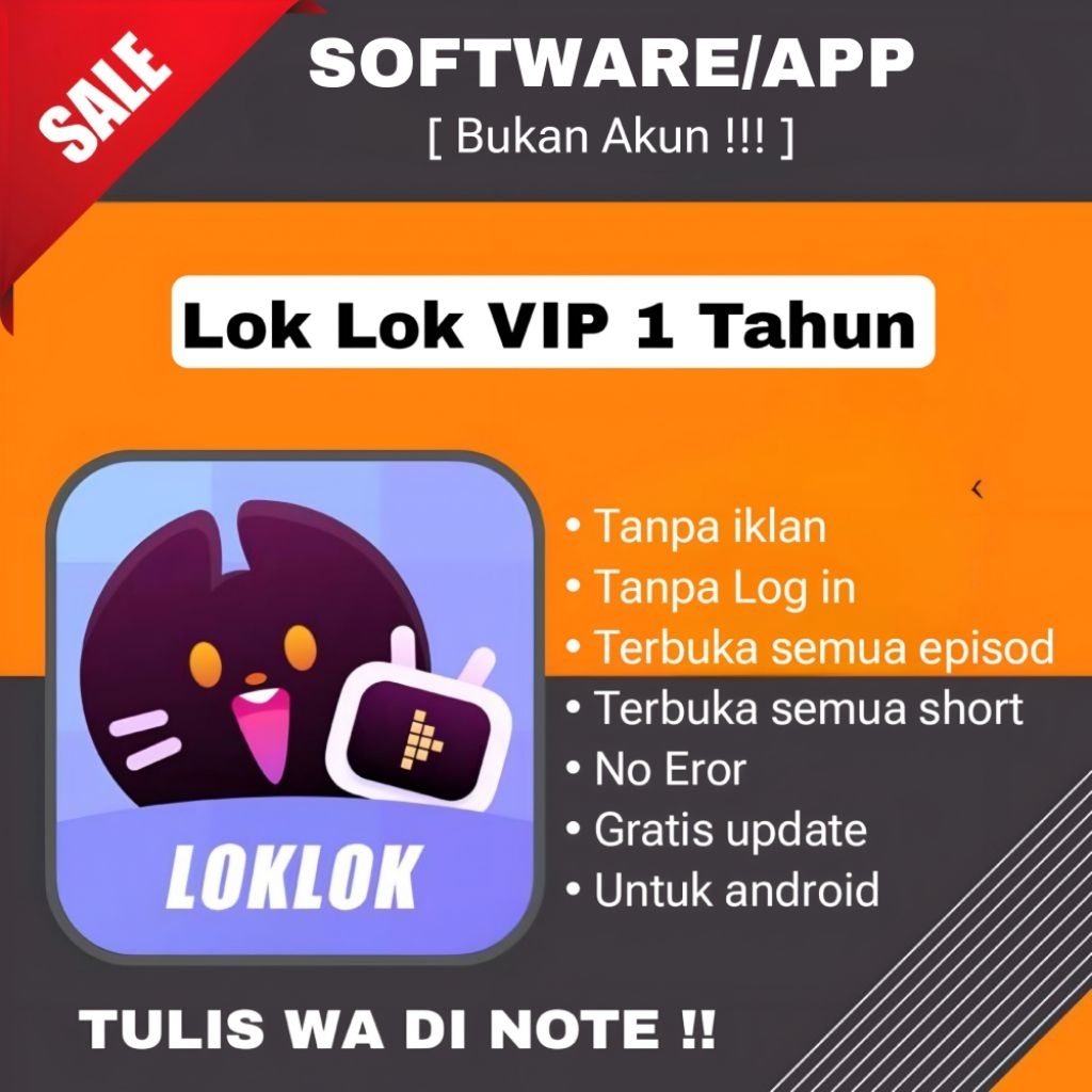 SOFTWARE - LOKLOK VIP - BISA SHORT