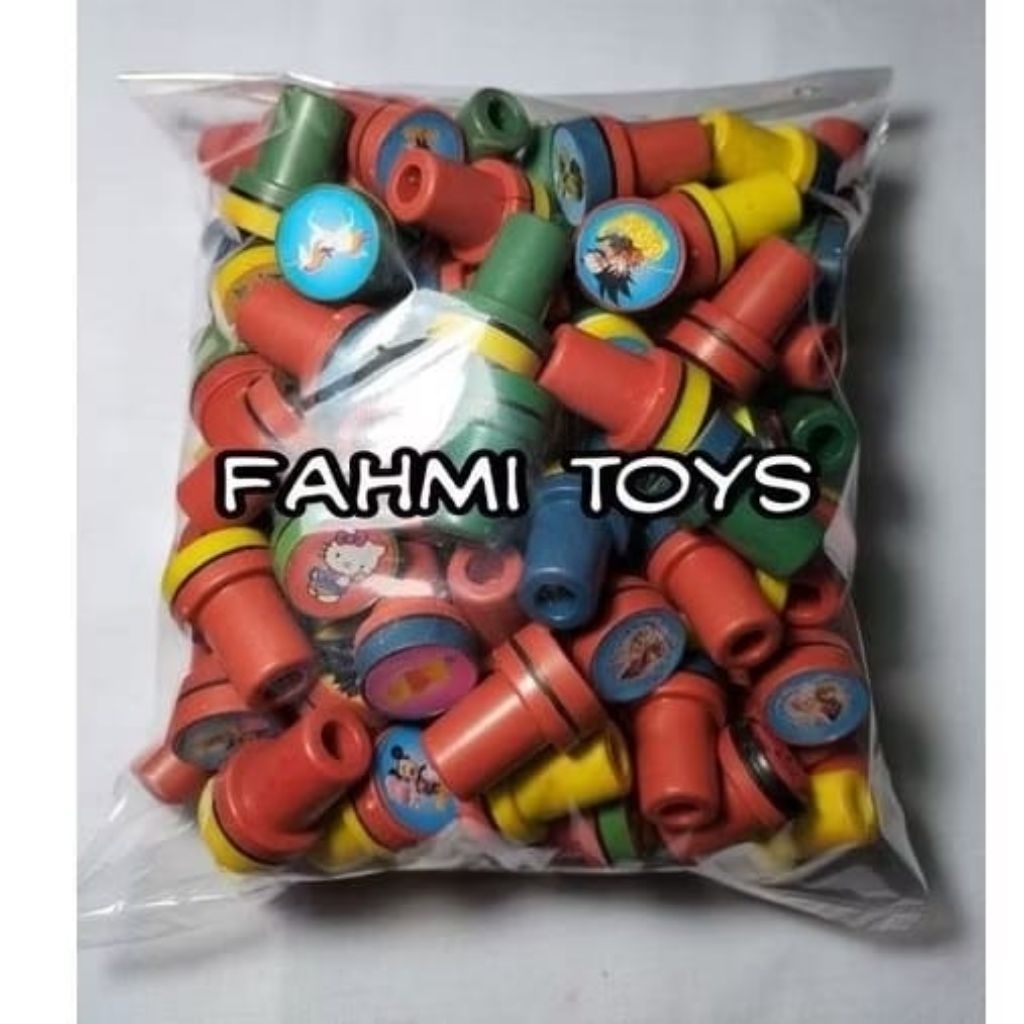 100 pcs STAMPLE MAINAN / stempel / cap mainan