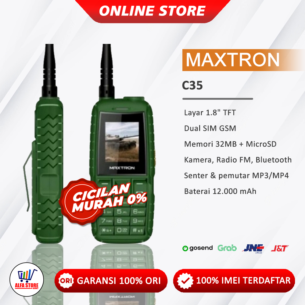 MAXTRON C35 ANTENA + SENTER GARANSI RESMI