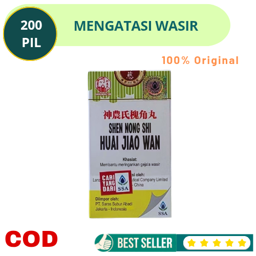 Obat Wasir Ambeyen Ambien Meredakan Rasa Nyeri Gatal Radang dan Bengkak Obat Cina Huai jiao wan