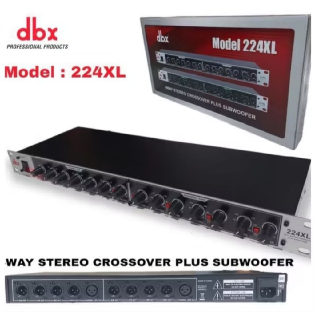 CROSSOVER DBX 224XL 4 WAY PLUS SUBWOVER