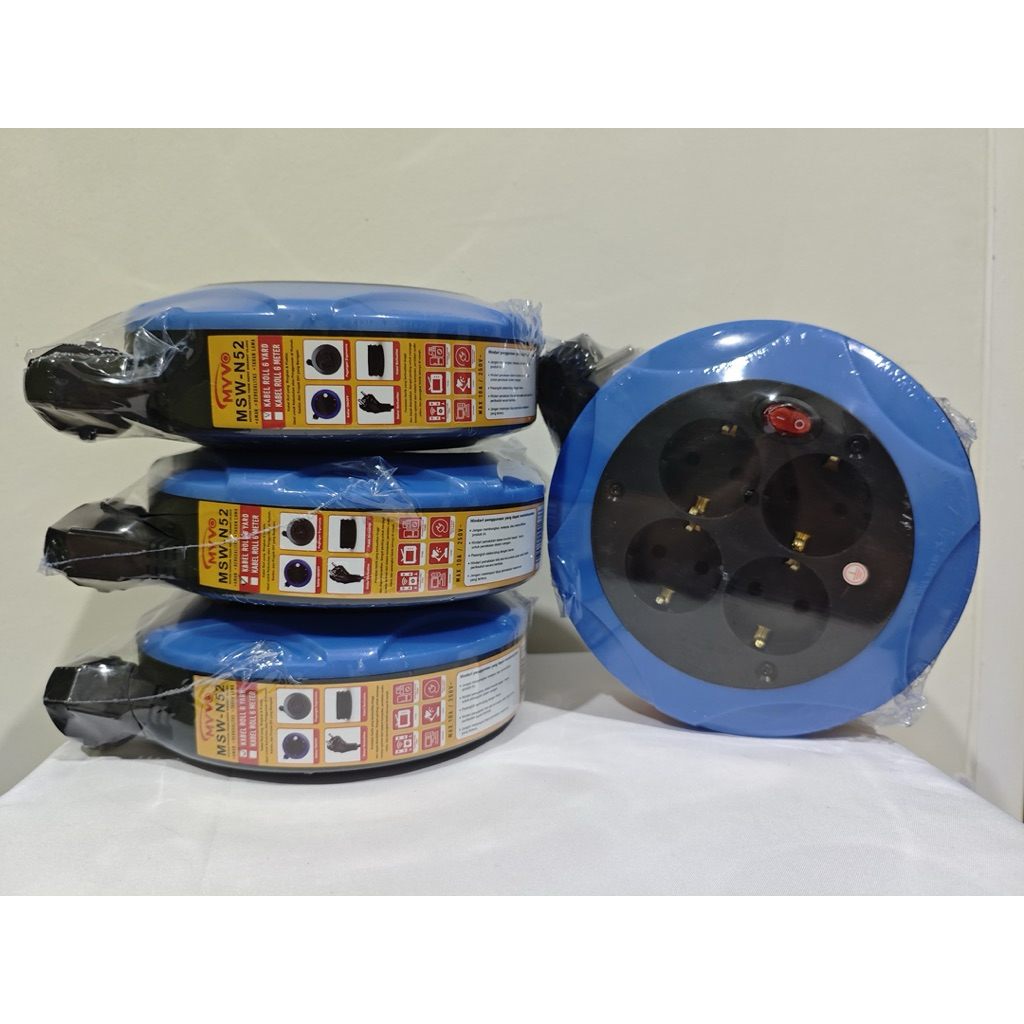 Myvo Box Kabel Terminal 6 Yard + Saklar / Kabel Roll Gulung - Cok sambung - Kabel Sambung - Colokan 