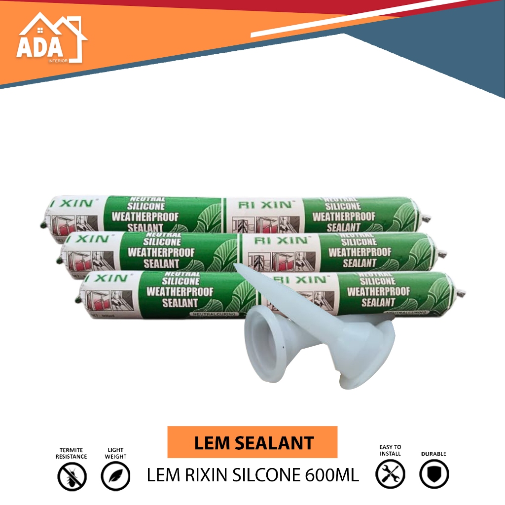 Lem Sealant Sosis Netral Sealant Kaca Rixin
