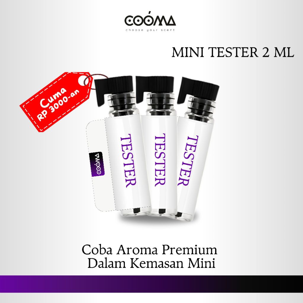 Mini Tester Parfum | etalase khusus tester | Tester Parfum 2 ml