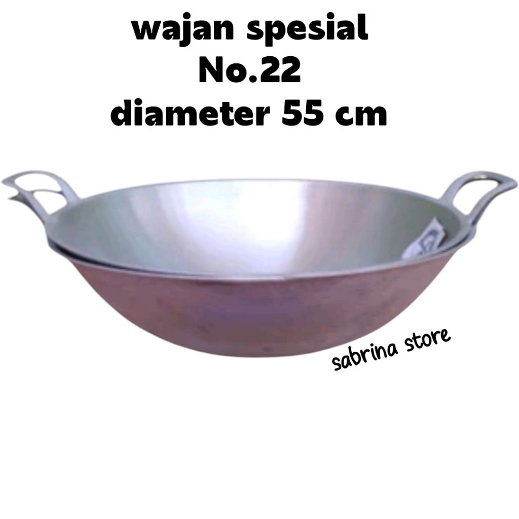 Wajan Kuali Besar Penggorengan Spesial No.16-24 Wajan Anti lengket Bahan Alumunium Tebal