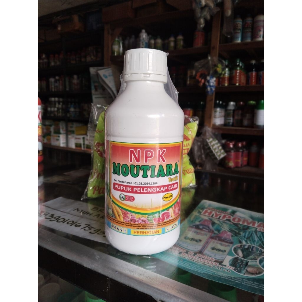 NPK MOUTIARA TONIK (PUPUK PELENGKAP CAIR 1L)Setiap pembelian satu botol FREE KAOS