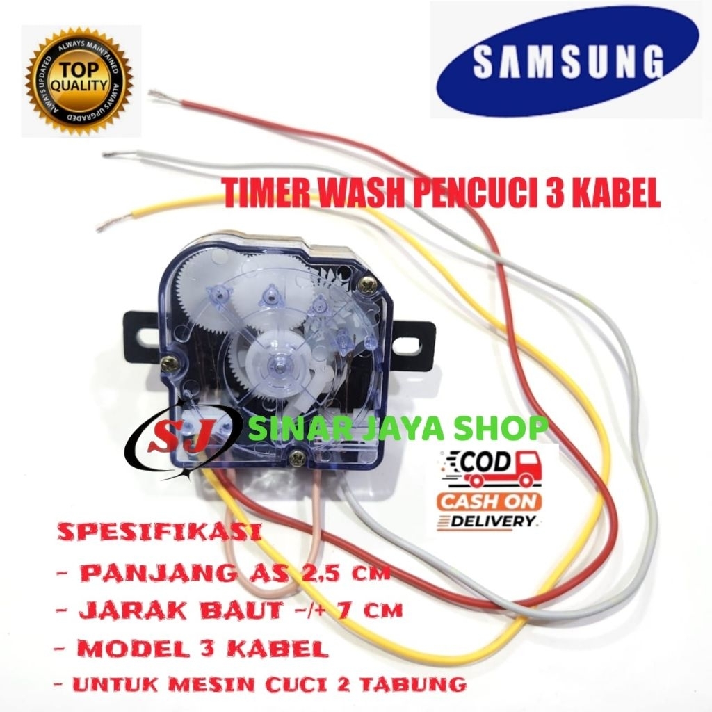 Timer Wash Mesin Cuci SAMSUNG 2 Tabung 3 Kabel / Timer Wash Mesin Cuci SAMSUNG
