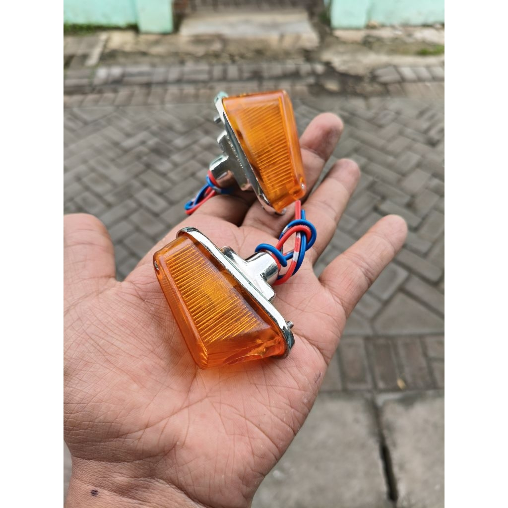 mika sen depan Honda c50 (honda Unyil )2pc (1set)mika sein honda c50 mika riting c50 pispot