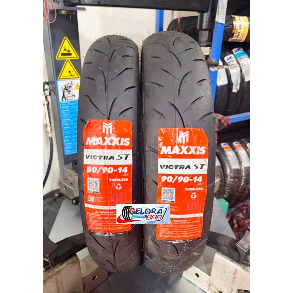 Ban Matic Tubeless Maxxis Victra 80/90-14 Ban 90/90-14 ban tubeles ring 14 ban maxxis 80/90-14 ban m
