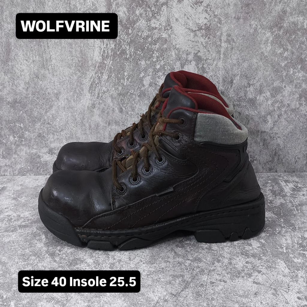 Boots Wolverine Seri Falcon Safety Ujung Besi Size 40