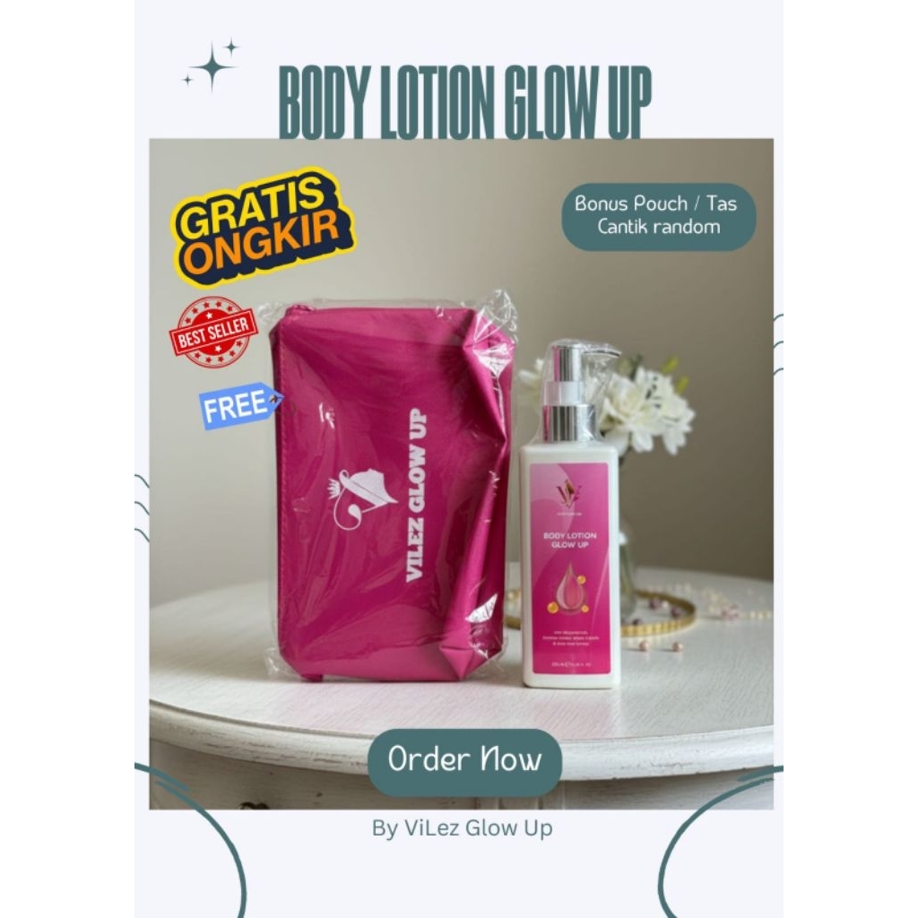 HB GLOW UP. 1 BOTOL BODY LOTION GLOW UP VERSI BPOM. AMPUH MEMUTIHKAN SELURUH BADAN BPOM BY VILEZ GLO