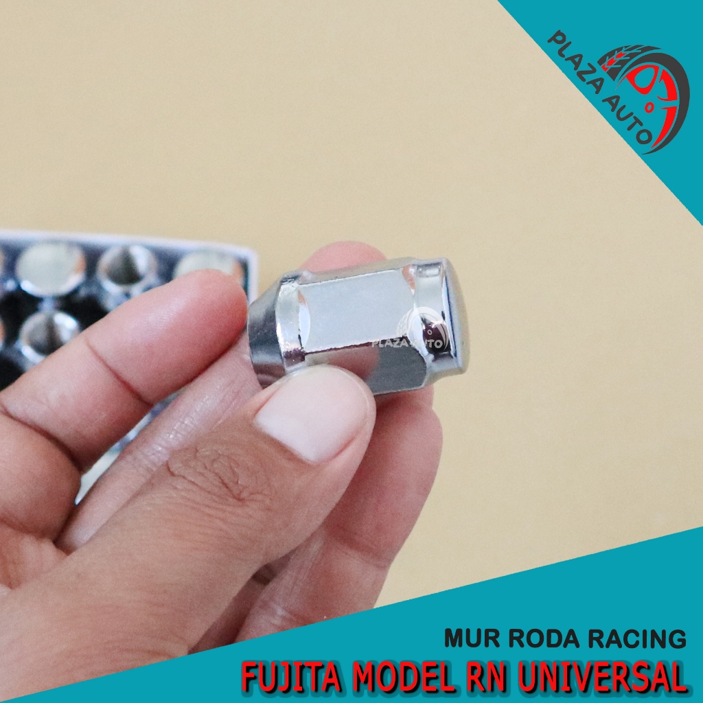 Mur Roda Mobil Variasi Model RN Warna Chrome - Harga Satuan