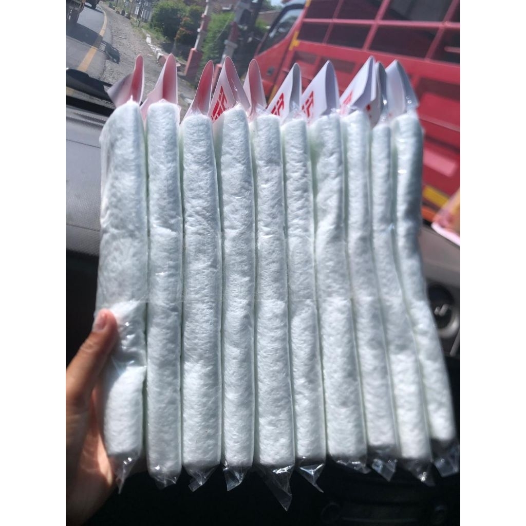 GLASWOOL GASBUL KNALPOT PUTIH PREMIUM SERAT PADAT TAHAN PANAS