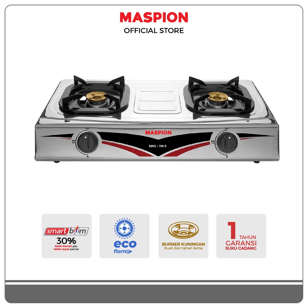 Maspion Kompor Gas 2 Tungku MKG 709 S