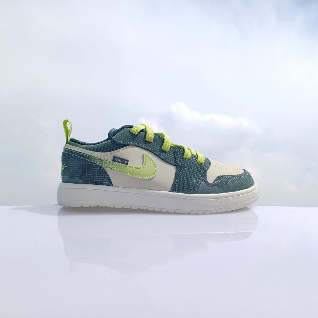 Sepatu Anak Original AirJordan Low - Green Earth, Stabilo
