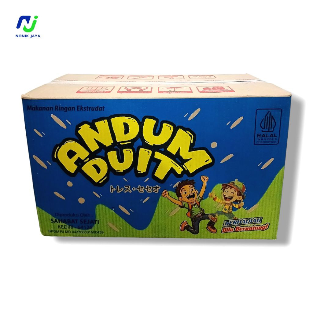 ( NEW SNACK BERHADIAH ) Andum Duit Snack Berhadiah Uang Tunai Renteng Isi 10 Pcs/Karton Isi 40 Pcs@1