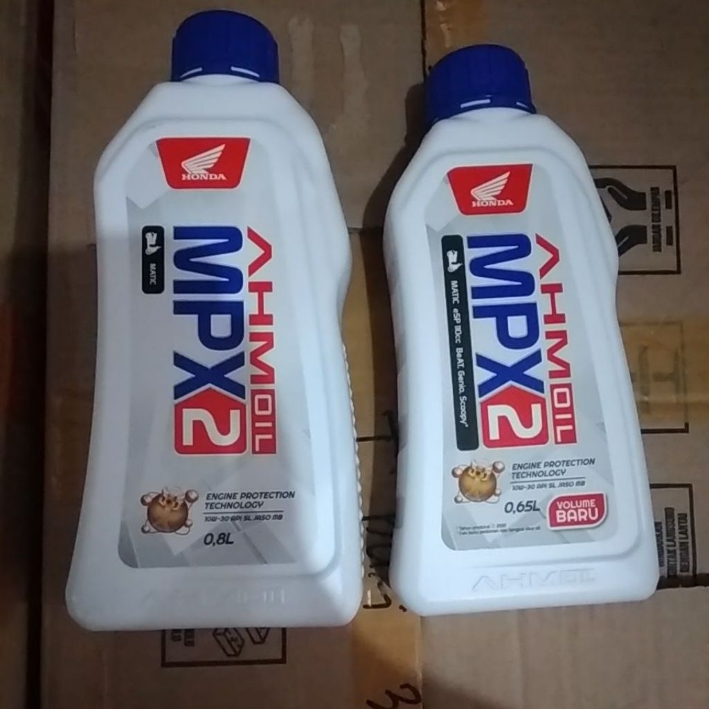 oli asli ahm matic mpx2 0,8 liter , 0,65 liter , 1 pcs oli