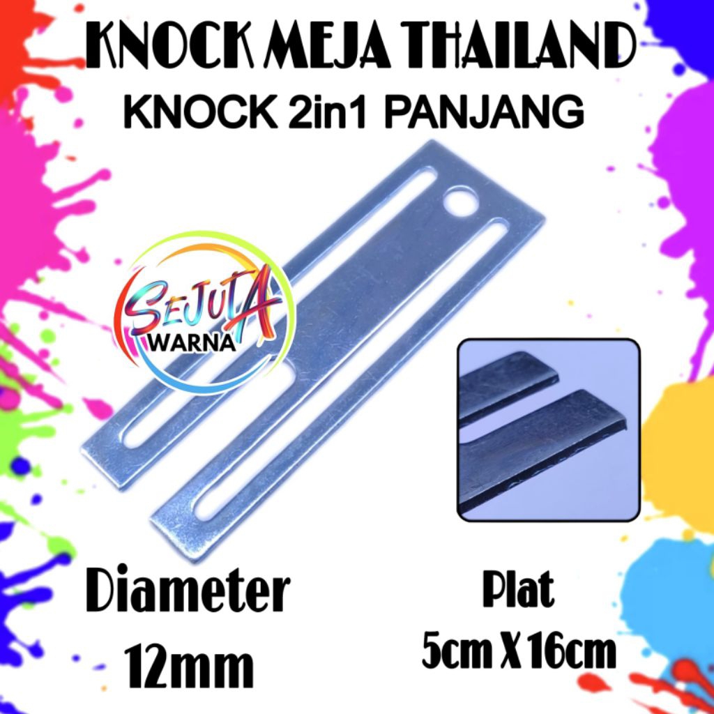 KNOCK THAILAND PANJANG 2IN1 12MM REGISTER MEJA SABLON