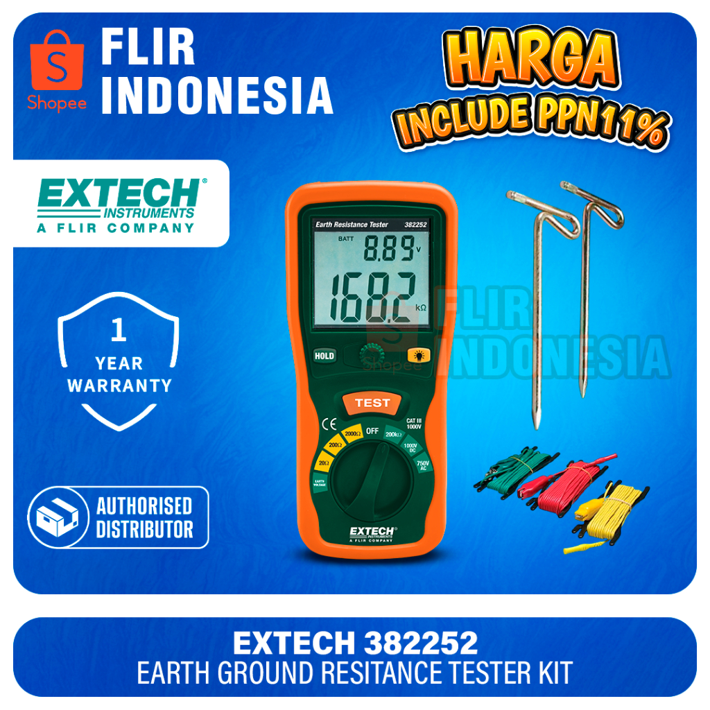 Extech Earth Ground Resistance Tester 382252