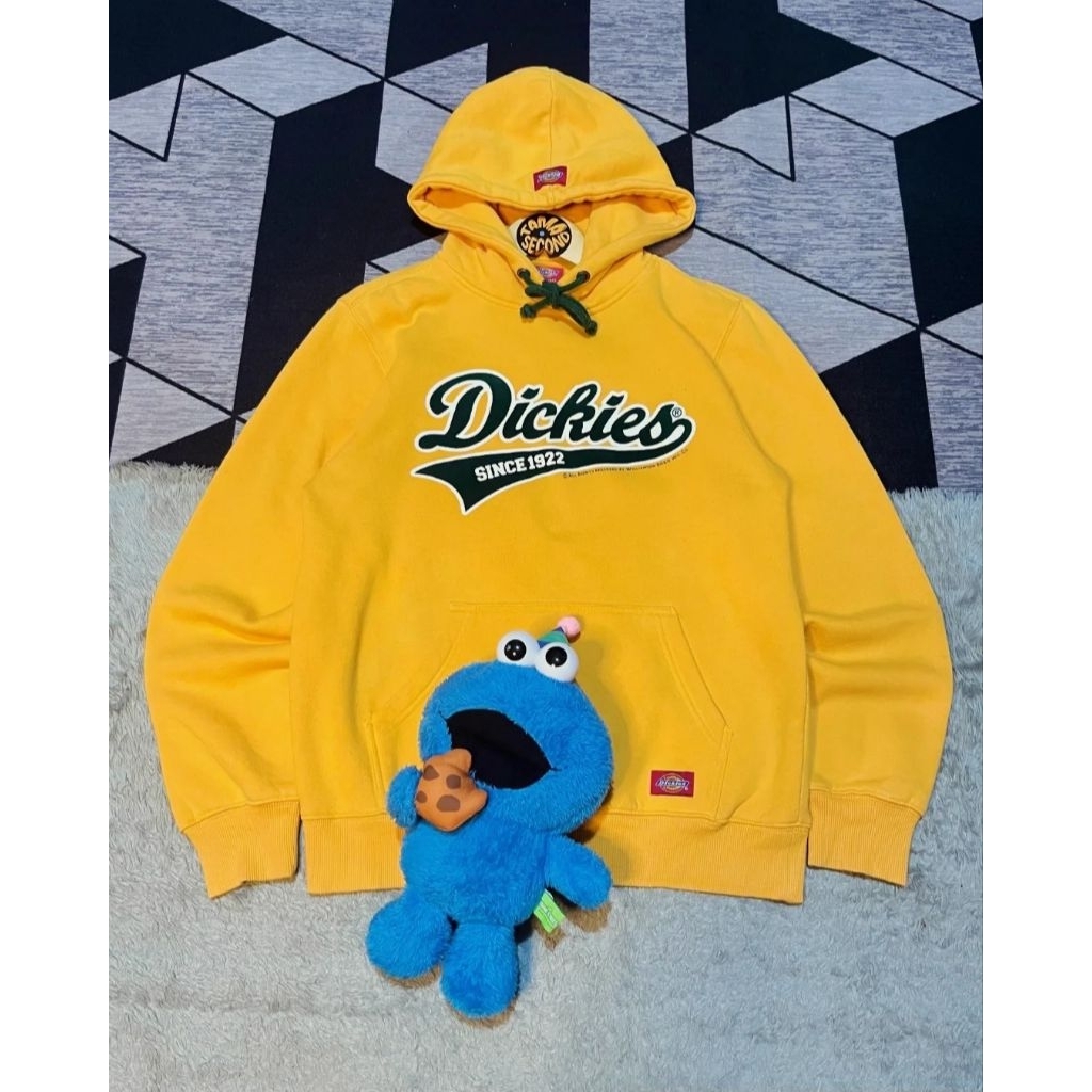 Hoodie Dickies Kuning Velvet Hijau