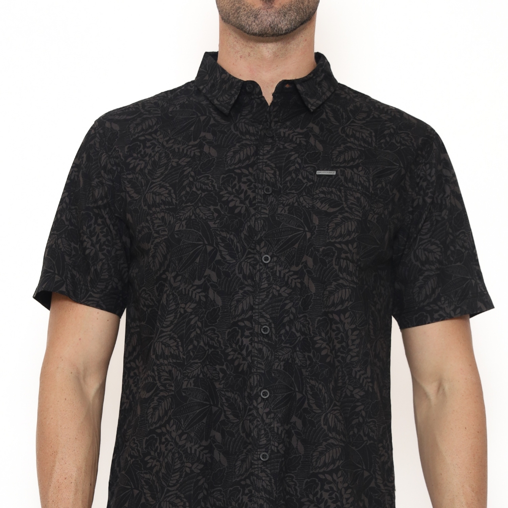 Spyderbilt kemeja lengan pendek Pria Stripetolly Men Shirt Planet Surf