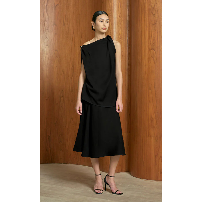 preloved like new Duma Official MMEHUILLET FOR DUMA - Thalia Top | Black Rp 650,000