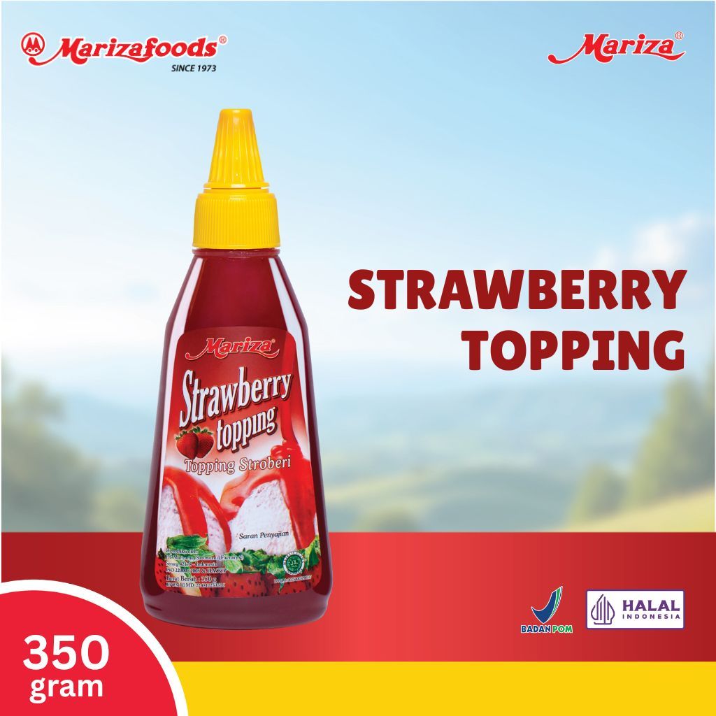 Mariza Strawberry Topping 350g - Toping Stroberi