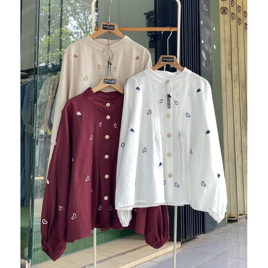 Atasan Blouse, Celana jeans Cutbray wanita | Talullah