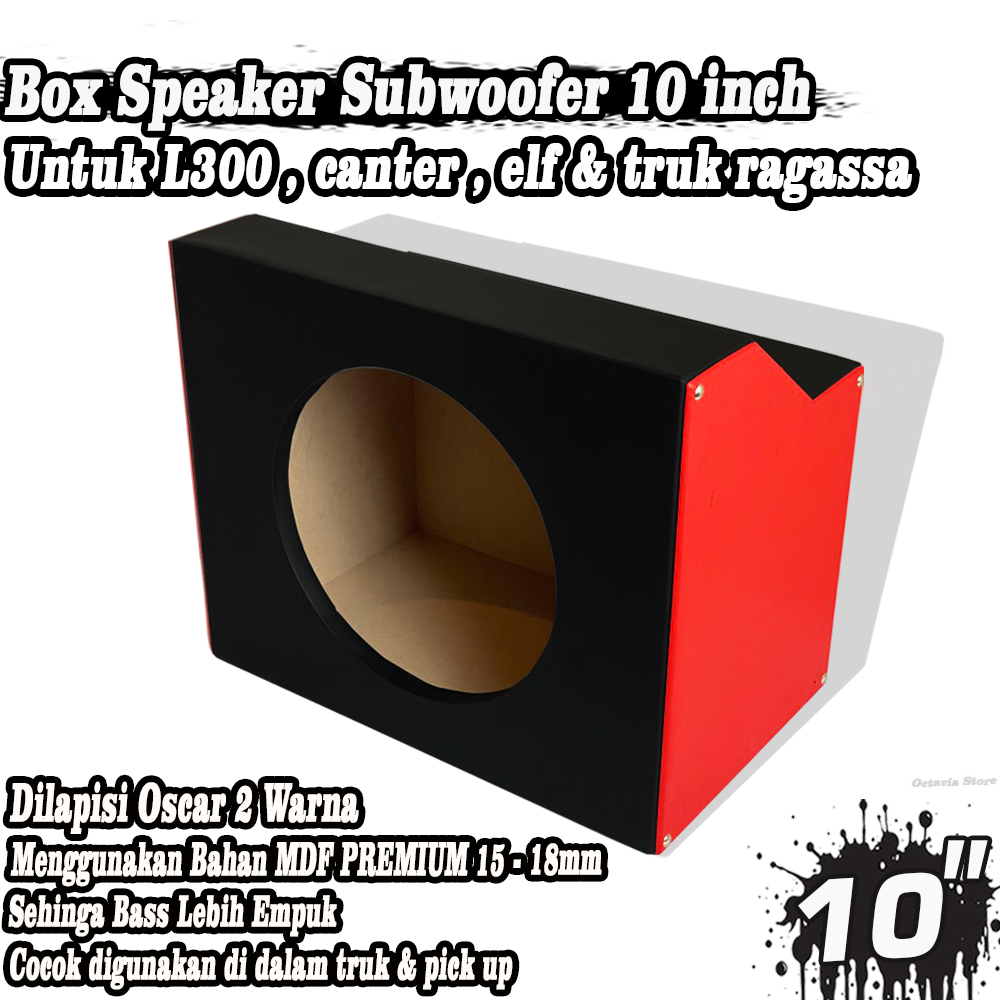 Box Speaker Subwoofer (BOX CANTER) L300,CANTER, ELF.Truk RAGASSA 10 INCH