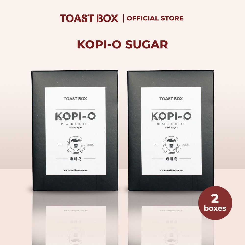 Toast Box Kopi - O Sugar (6 Sachet x 22 gr) - Kopi Dengan Gula (2 Pcs)