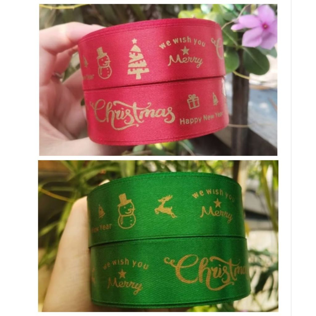 ROLL NEW Pita Satin Natal Pita Merry Christmas Pita Natal Hampers Pita Hampers Pita Natal Pita Bungk