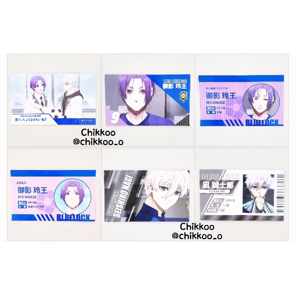 Blue Lock Anime Double Sided Card