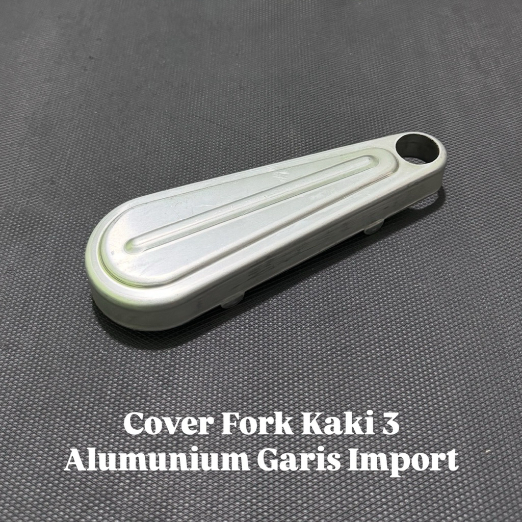 cover tutup fork kaki 3 aluminium garis import vespa super sprint vbb vnb vgla vglb bajaj