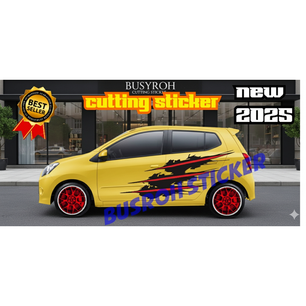 sticker cutting mobil ayla