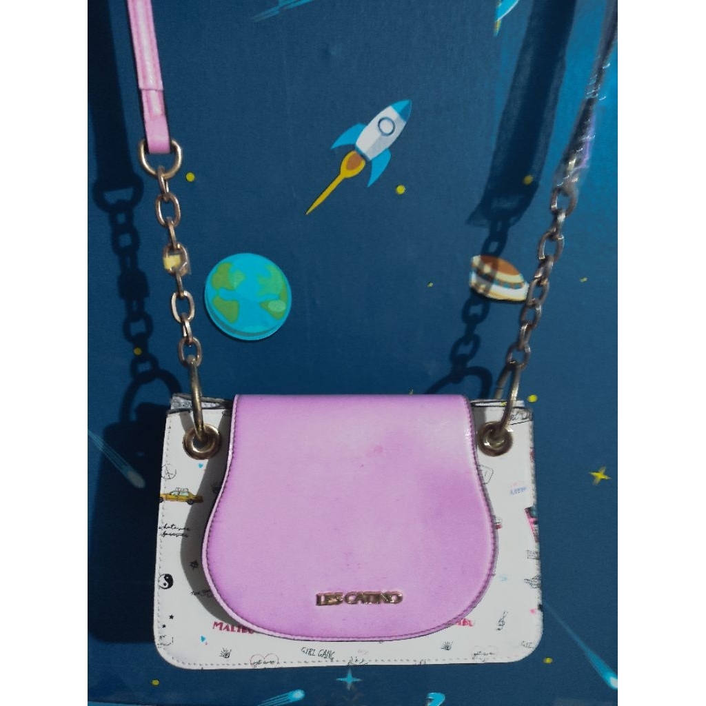 Preloved tas selempang bahu wanita les catino