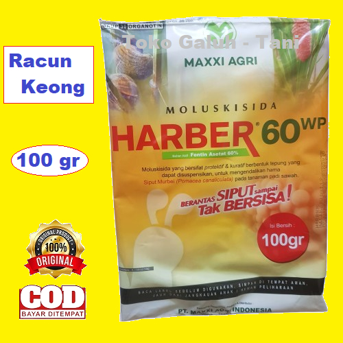 HARBER 60wp 100gr Pembasmi keong Sawah