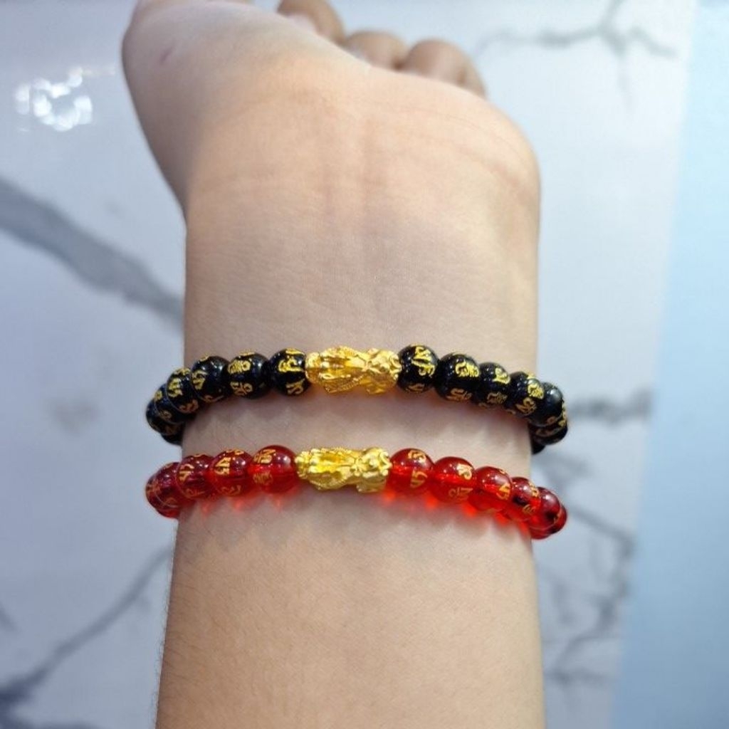 gelang emas charm naga