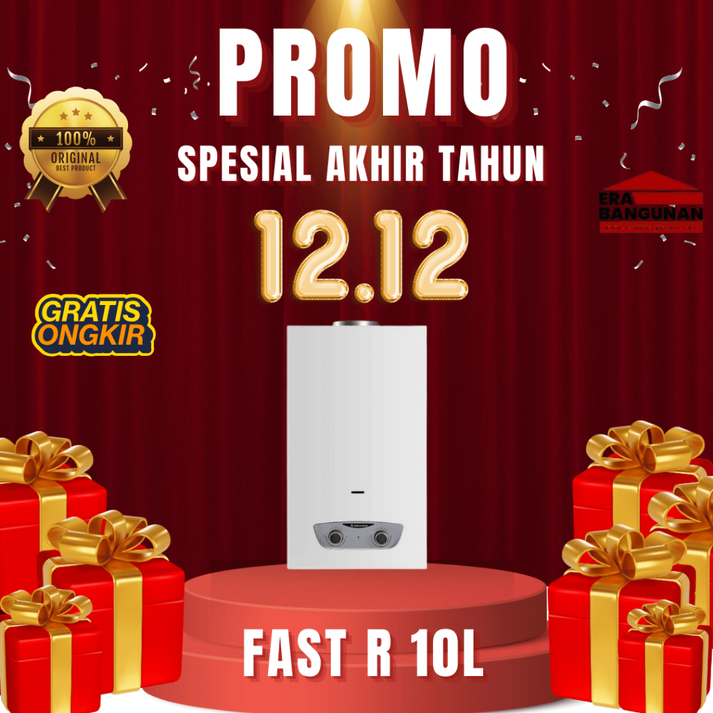 PEMANAS AIR GAS ARISTON FAST R 10 " 10 LITER "