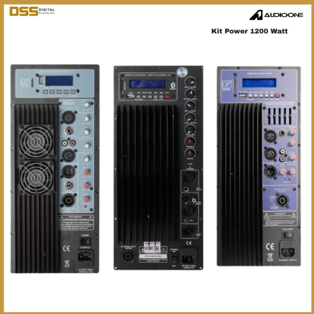 Mesin Kit Power Fullrange 1200 Watt Rms AUDIO ONE Original Bluetooth USB I DSS