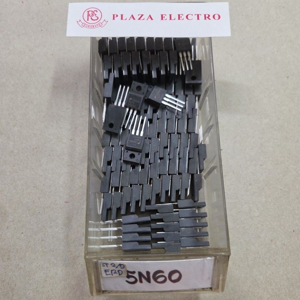 MOSFET FQPF 5N60 C ASLI ORIGINAL IC TRANSISTOR FQPF5N60C 5N 60 KUALITAS BAIK