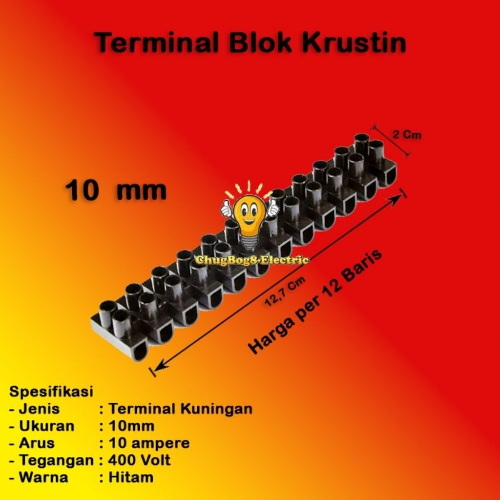 TERMINAL KRUSTIN 16mm / 10 mm TERMINAL KABEL PENYAMBUNG LISTRIK