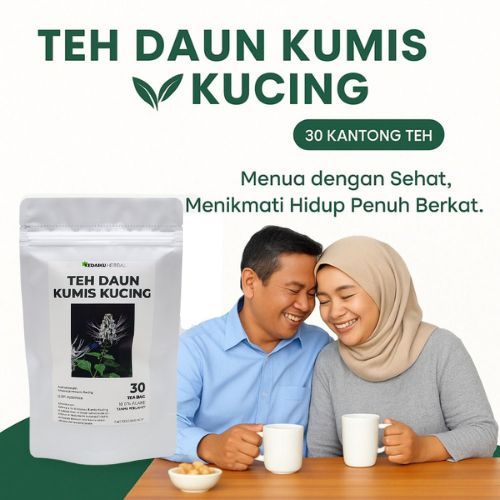 Teh Daun Kumis Kucing : Teh Batu Ginjal Isi 30 Tea Bag 100% ORIGINAL