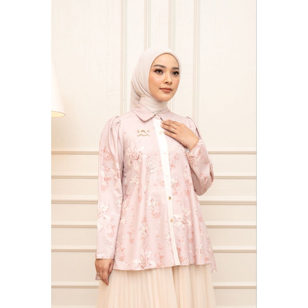 Magnolia shirt wearing klamby size L rose