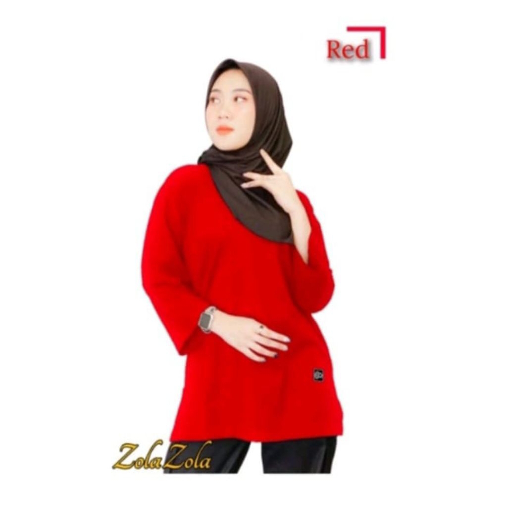 Kaos Oversize Semi Tunik Lengan 7/8