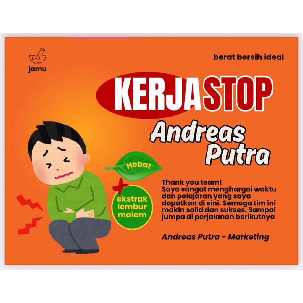 Kartu Ucapan Resign / RESIGN CARD (edisi entrostop)