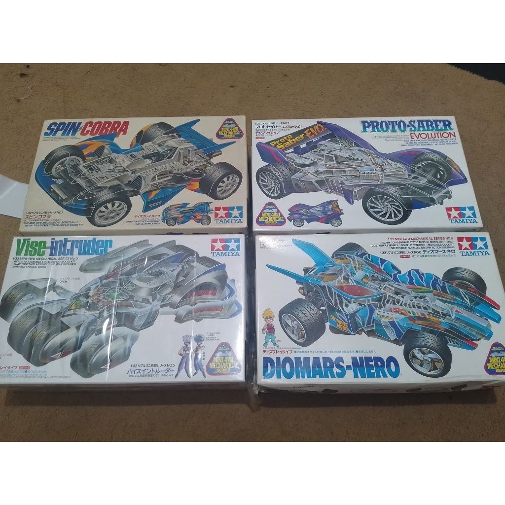 Tamiya mini 4wd mechanical series original rakit pajang