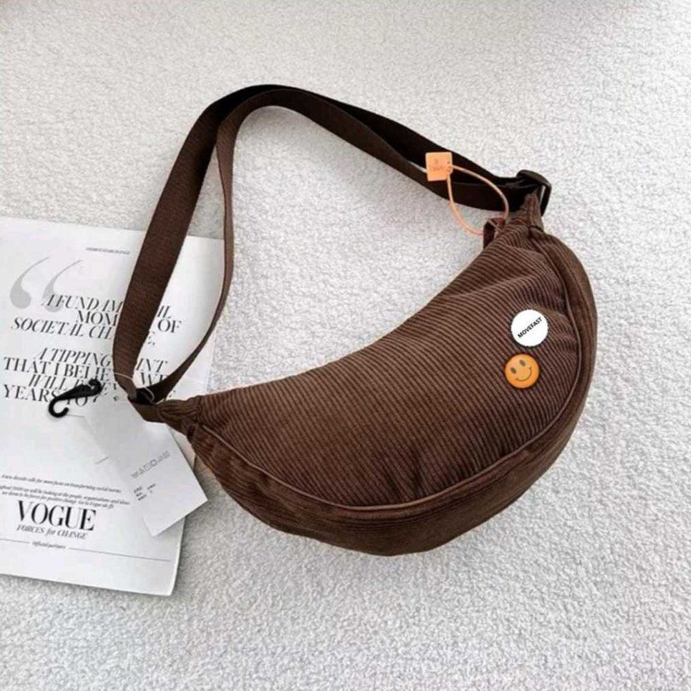 Tas Selelmpang Corduroy Lily Tas Slingbag Wanita Tapax | FREE 2 BROSS