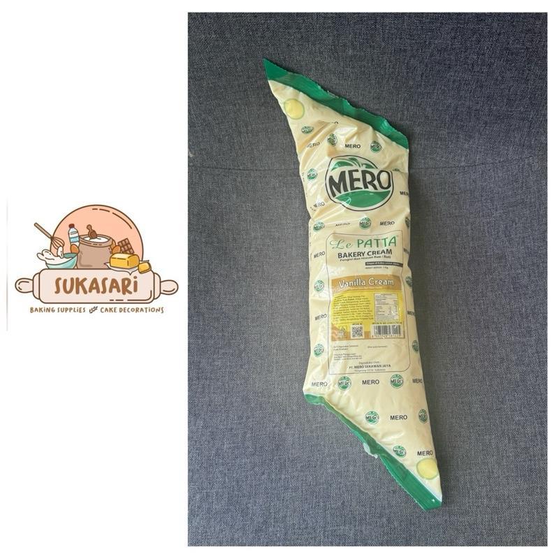 Le Patta Vanilla Cream 1kg Filling isian Roti Vanilla Mero