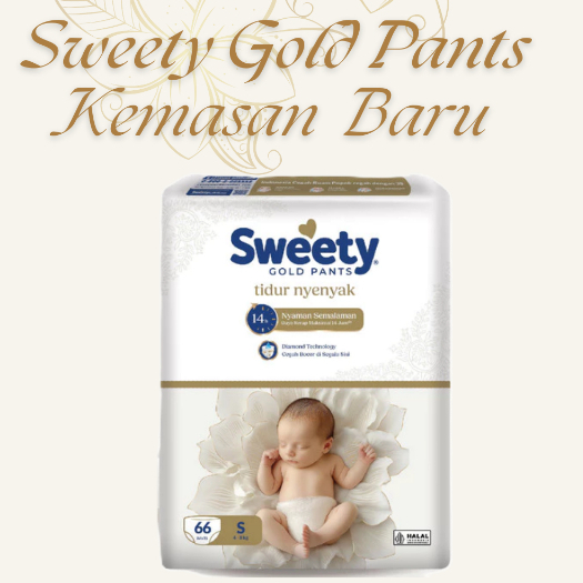 Paket Hemat Sweety Gold Pants S66/M60/L52/XL44/XXL36 (UNISEX) Minimum Pembelian 2 Ball