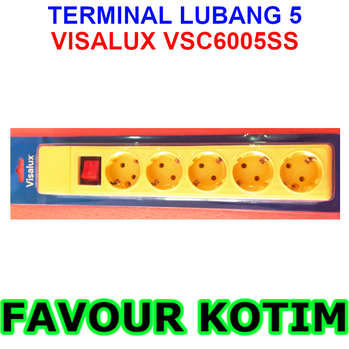 STOP KONTAK SAKLAR TERMINAL VISALUX 5 LUBANG ARDE KUNINGAN FVKOTIM